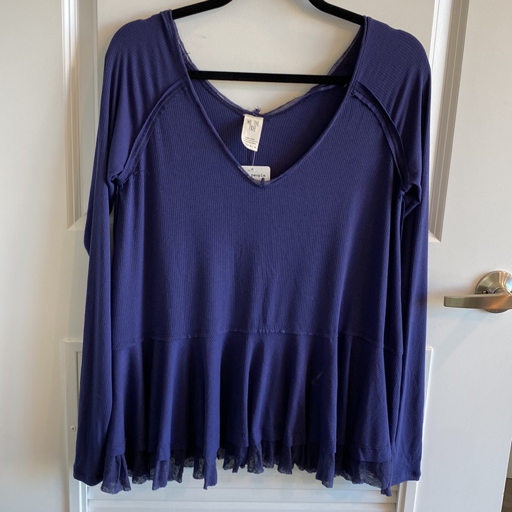 NWT Free People Peplum Top